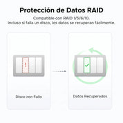 UGREEN NASync DXP4800 Plus - NAS 4 bahías 10GbE para creadores