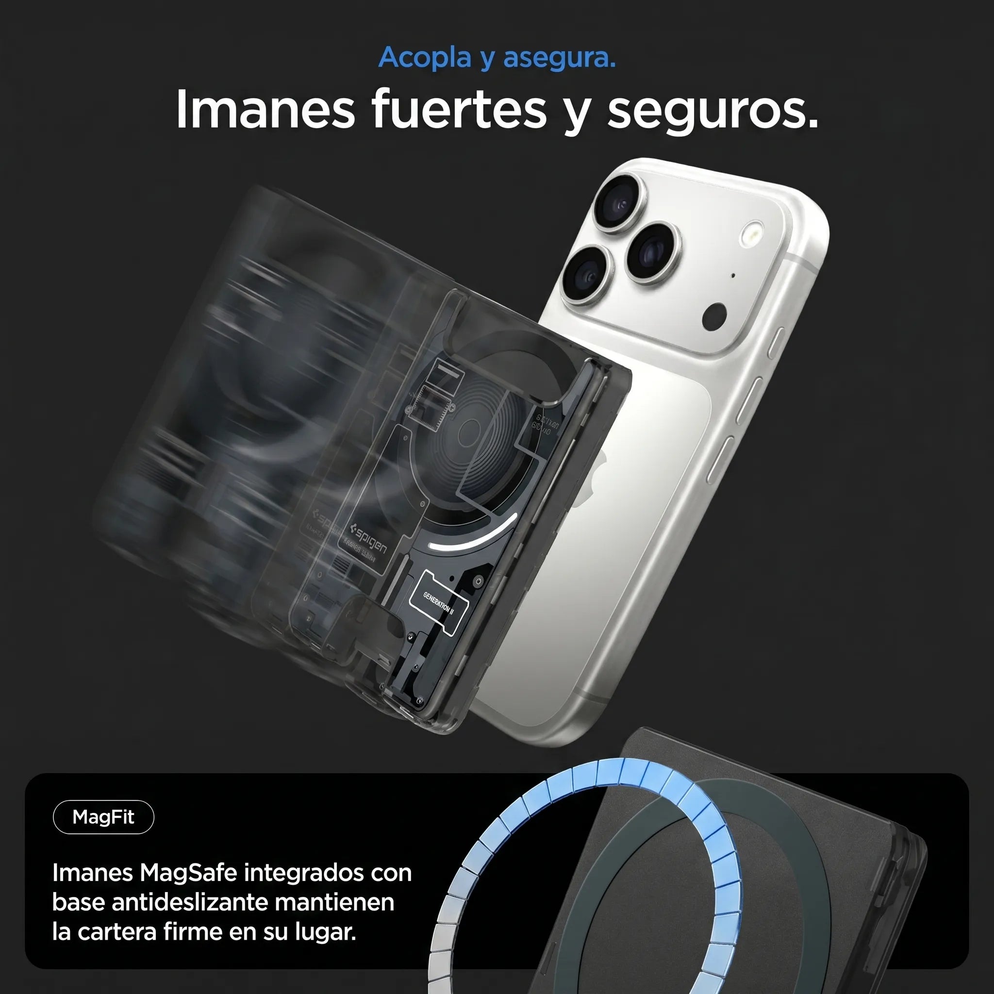 Tarjetero Spigen Ultra Hybrid Zero One V2 Wallet (MagSafe)