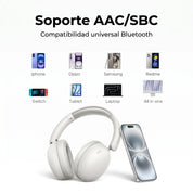 UGREEN audífonos Studio Max2 Bluetooth 5.4 con 80 horas de batería - White