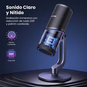 UGREEN micrófono USB para streaming y gaming con RGB CM769