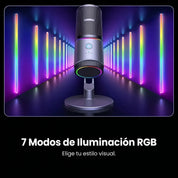 UGREEN micrófono USB para streaming y gaming con RGB CM769