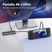 UGREEN hub USB-C 6 en 1 con HDMI 4K, LAN RJ45 y PD