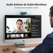 UGREEN webcam 2K 30FPS con micrófono para videollamadas y streaming