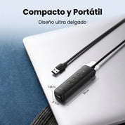 UGREEN hub USB 4 en 1 con 4 puertos USB-A 3.0 1M 5Gbps