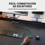 UGREEN switch USB-C 2 equipos con 4 puertos USB 3.0