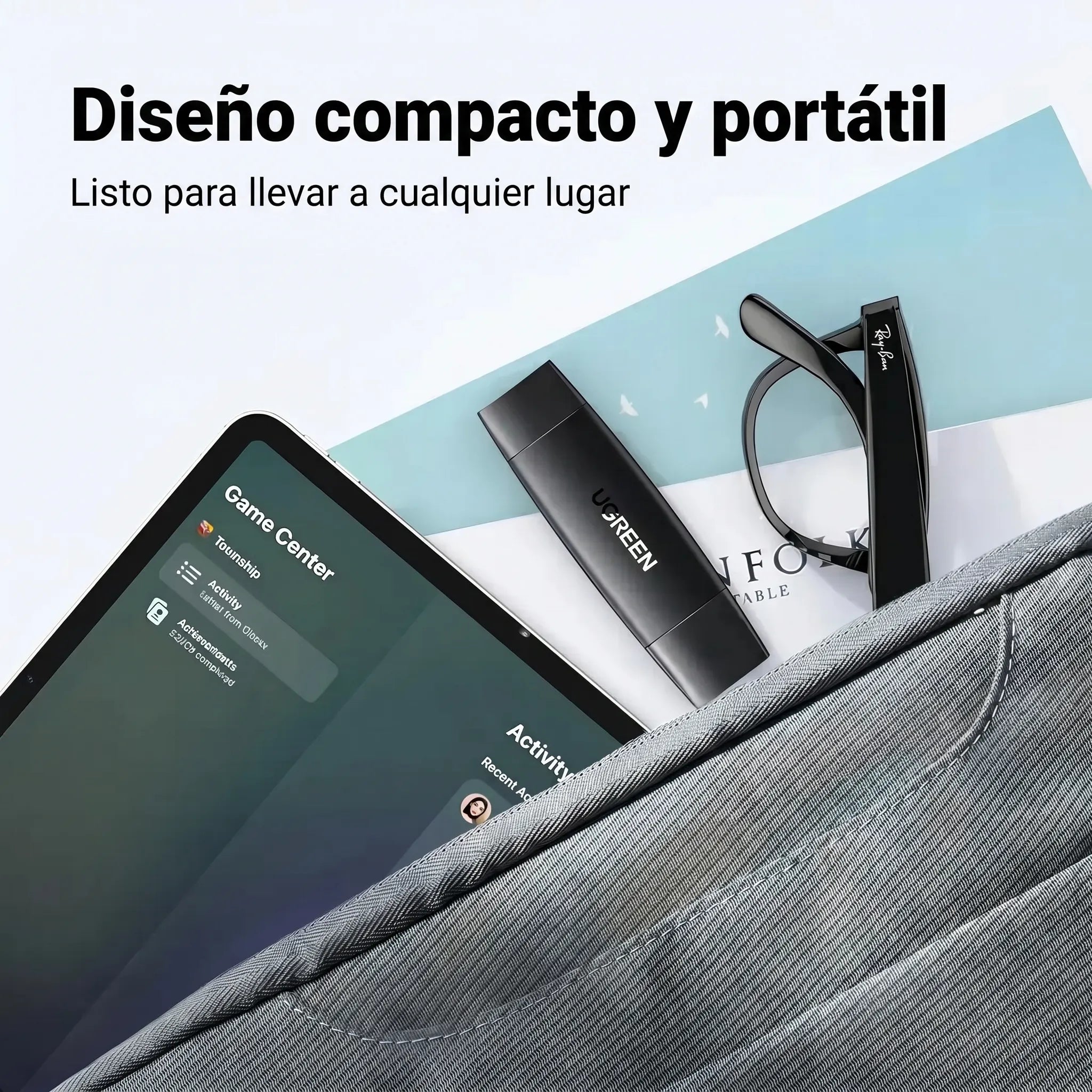 UGREEN lector de tarjetas SD y microSD USB-C y USB-A 3.0
