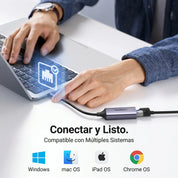 UGREEN adaptador USB-C a Ethernet gigabit RJ45 CM483 conexión estable