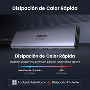 Hub Ugreen 6 en 1 USB-C a HDMI/USB-A/USB-C PD 100W CM511-35999