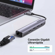 UGREEN 5-IN-1 USB-C Hub (4K@60Hz HDMI, RJ45 Ethernet)