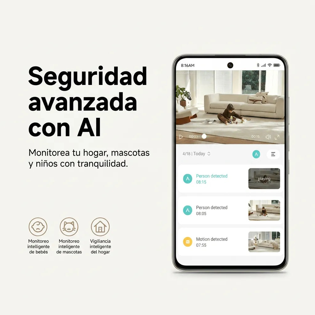 Xiaomi Smart Camera C701 - cámara de seguridad 4K con visión 360°