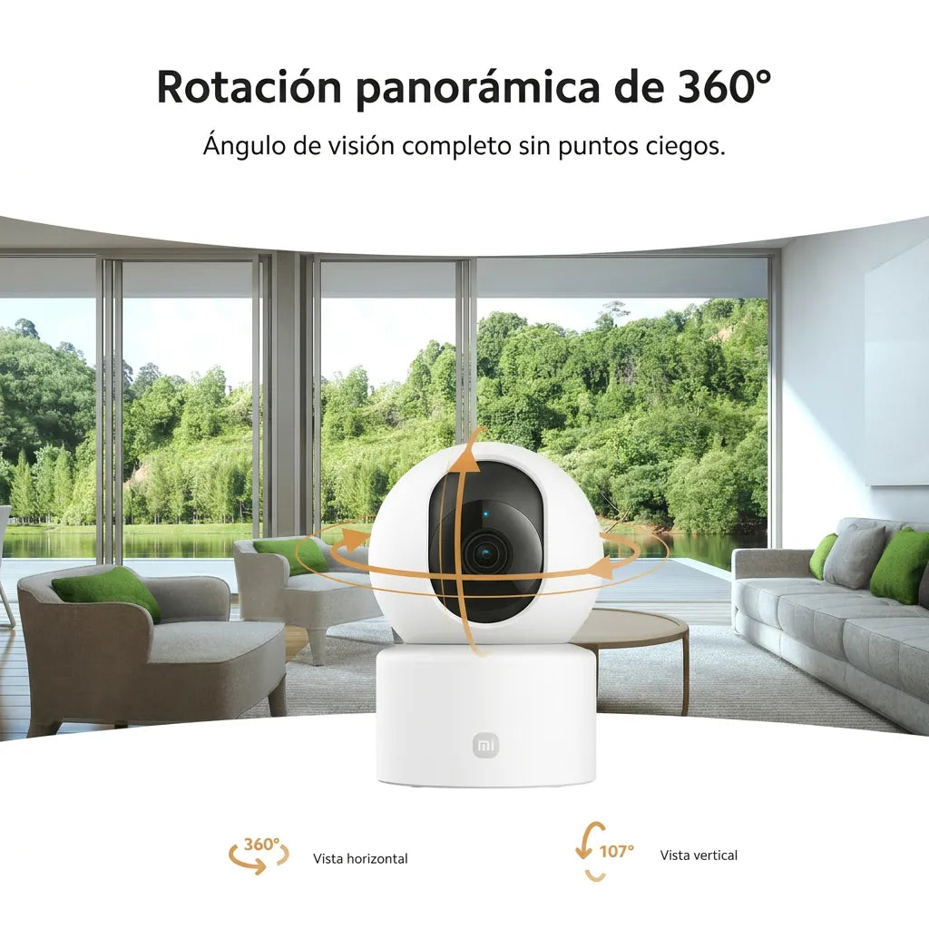 Xiaomi Smart Camera C301 - cámara de seguridad 2K con visión 360°