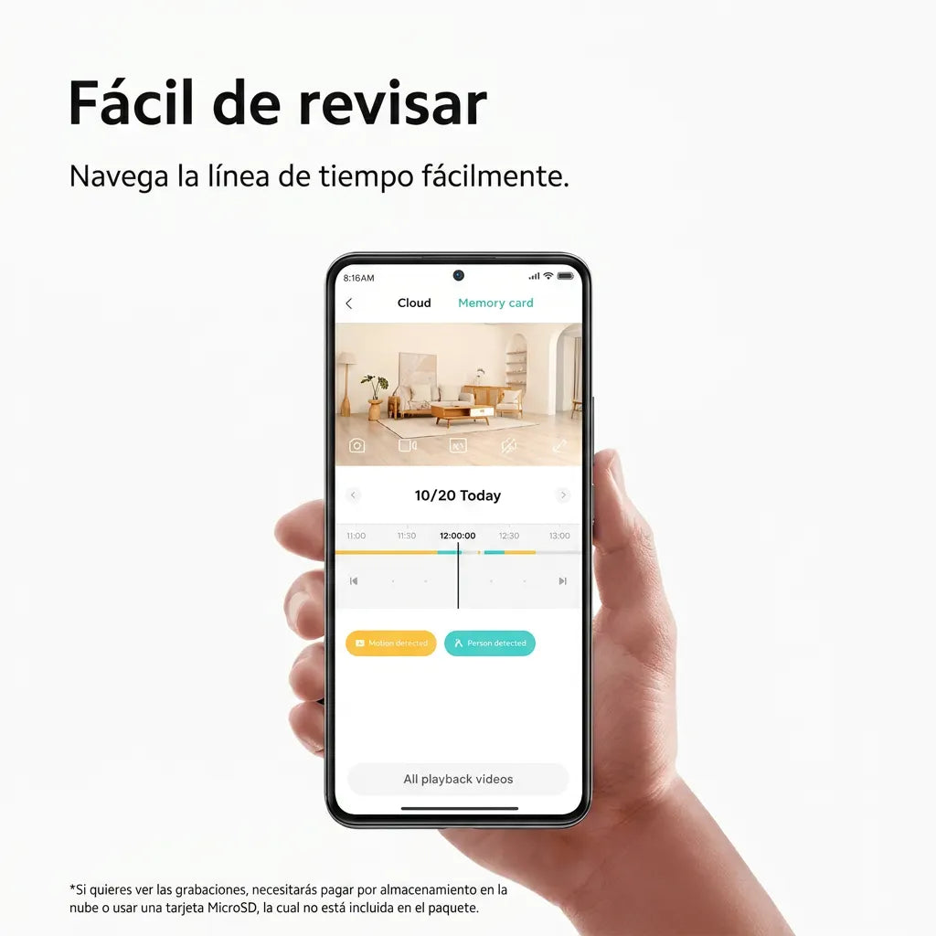 Xiaomi Smart Camera C301 - cámara de seguridad 2K con visión 360°