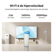 Xiaomi Mesh System AX3000 NE - router Wi-Fi 6 mesh de alta velocidad