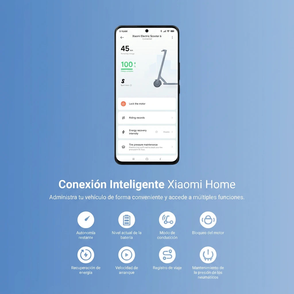 Xiaomi Electric Scooter 6 - scooter 1000W hasta 60km con suspensión