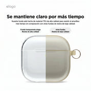Elago Clear Hang Case Para AirPods 4 - Lovely Pink
