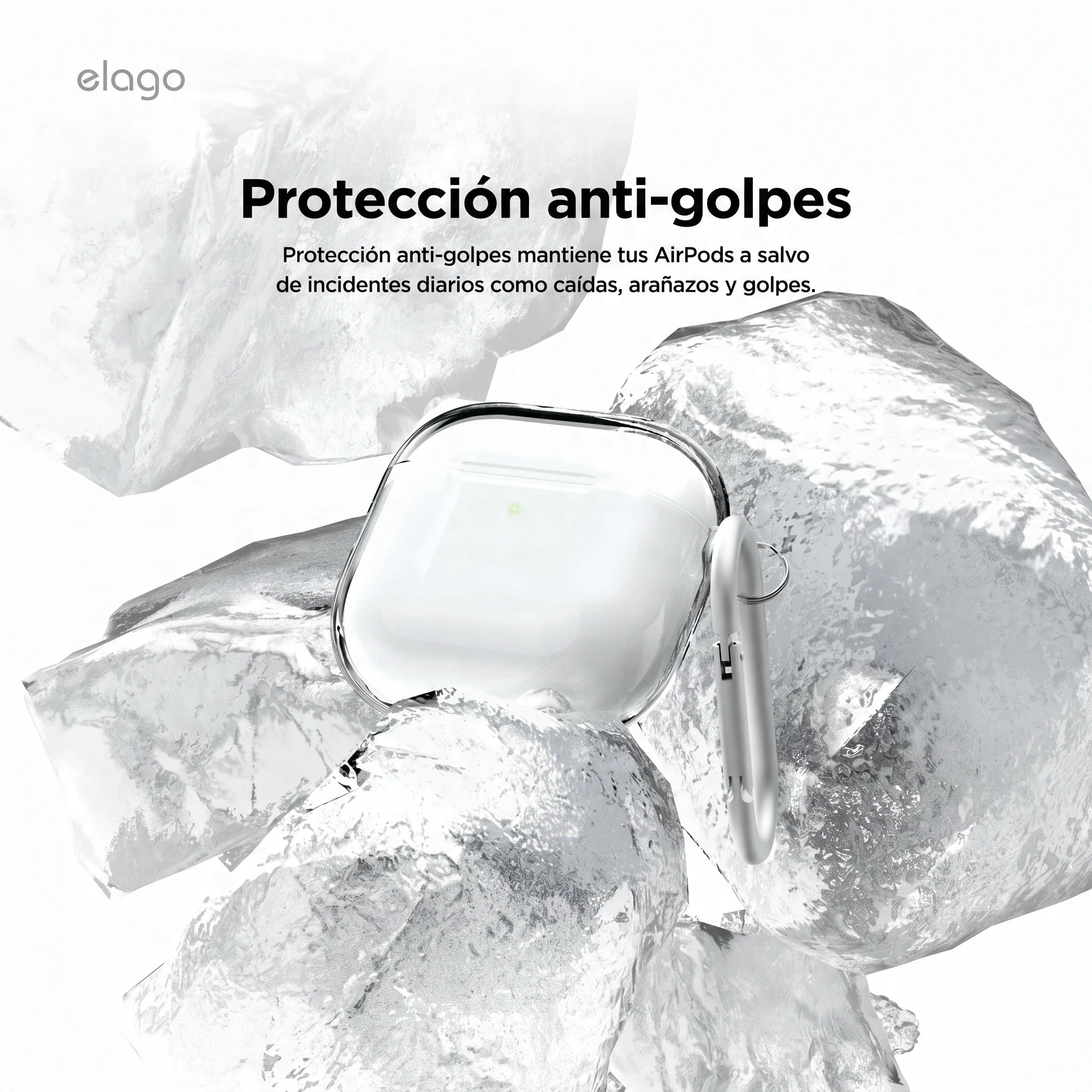 Elago Clear Hang Case Para AirPods 4 - Neon Yellow