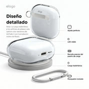 Elago Clear Hang Case Para AirPods 4 - Lovely Pink