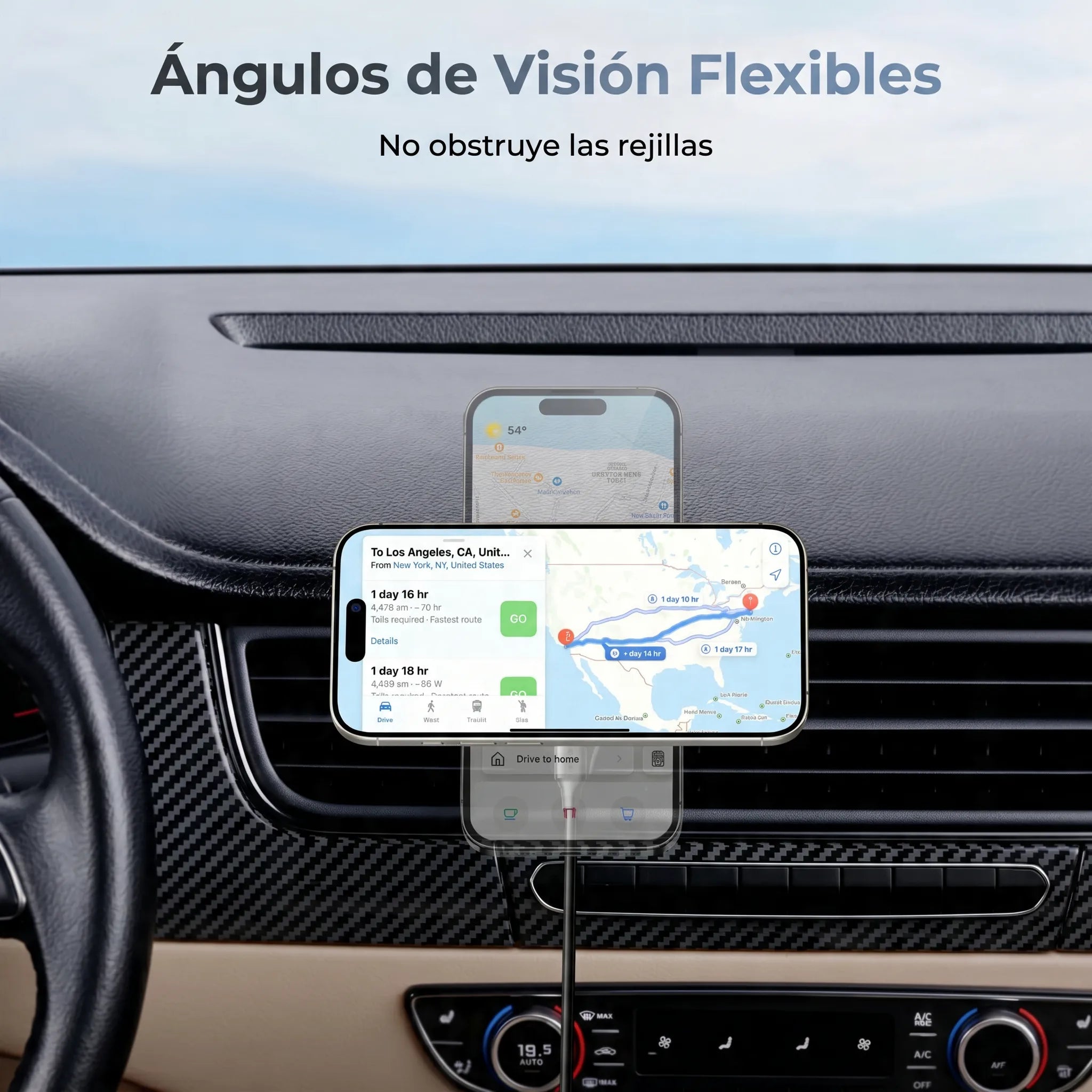 UGREEN MagFlow Magnetic Wireless Car Charger 25W (Magsafe-Compatible)