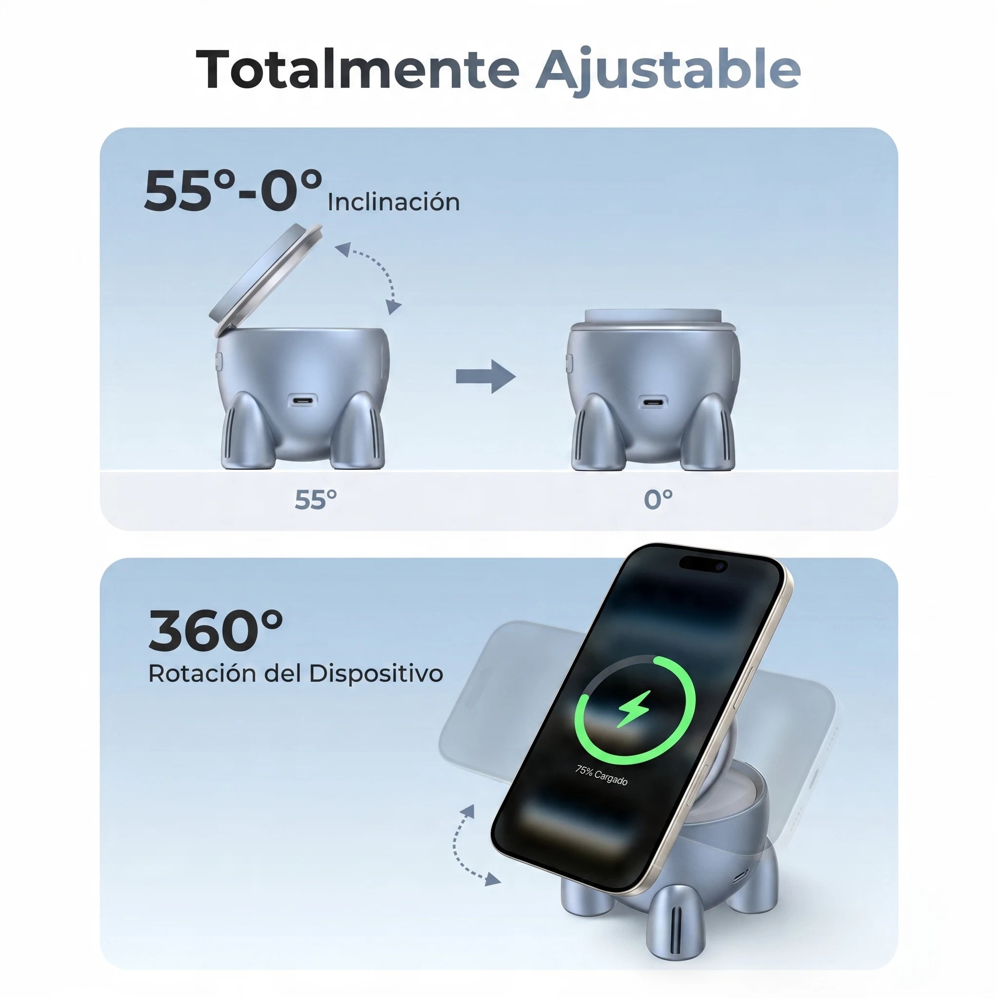 UGREEN UNO Rocket Shape Wireless Charger 25W