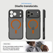 Case Spigen Ultra Hybrid iPhone 17 Pro Max (MagSafe) - Frost Black Orange