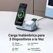 Cargador Magnético 3 en 1 25W UGREEN MagFlow