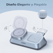 Cargador Magnético 3 en 1 25W UGREEN MagFlow