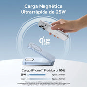 Base de carga 3 en 1 25W UGREEN Magflow para iPhone