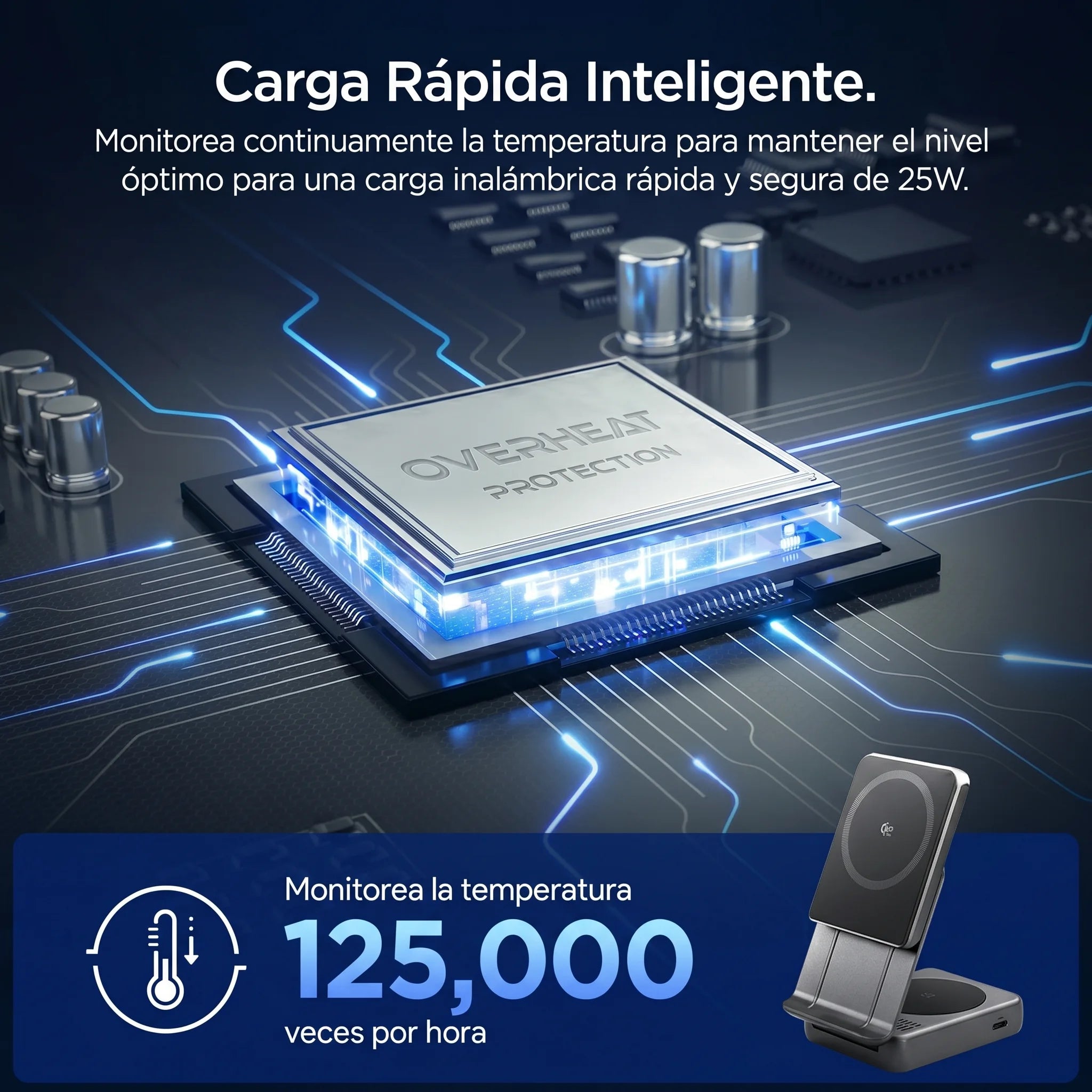 Spigen Cargador Inalámbrico Magnético 2 En 1 Qi2.2 25W
