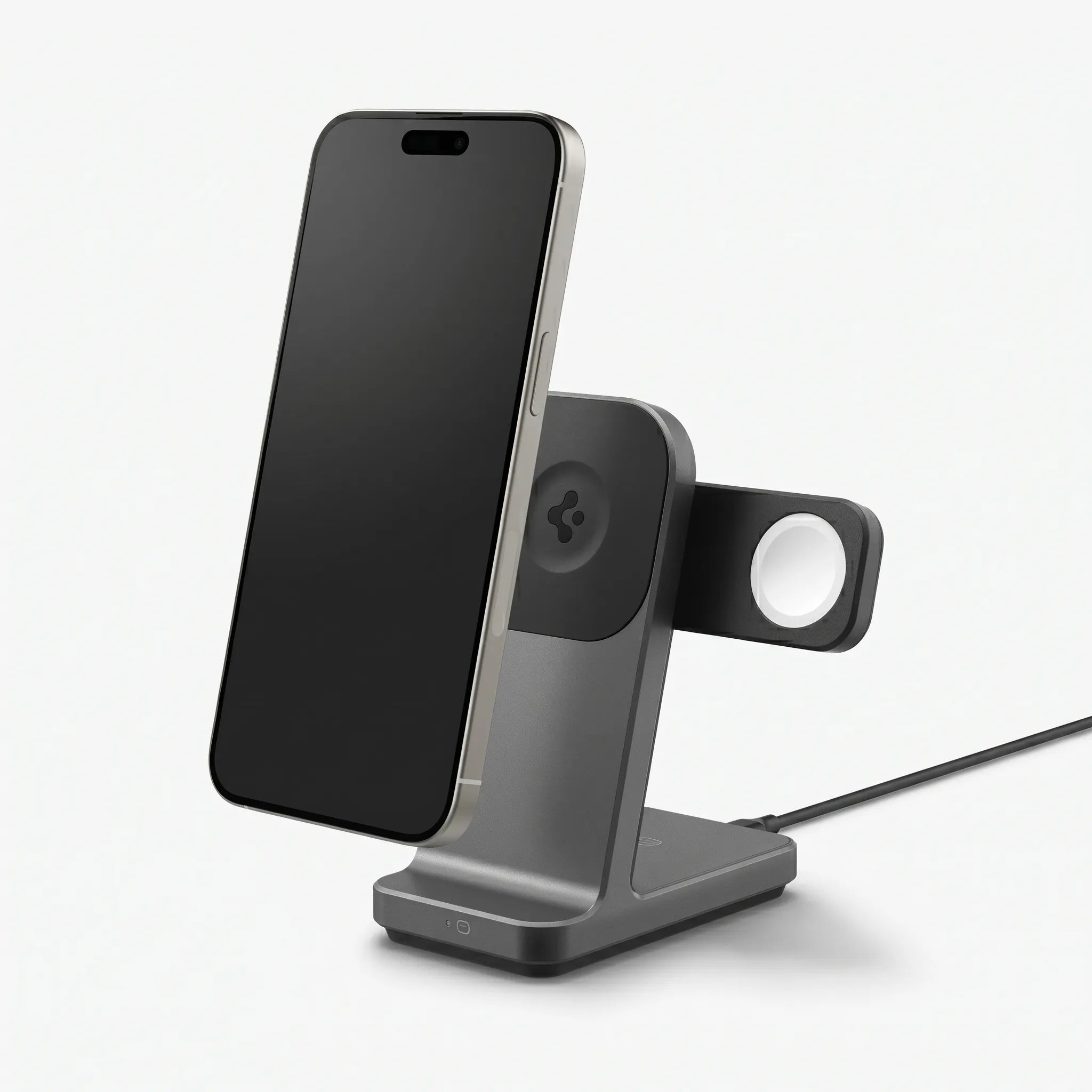 Stand Cargador Inalámbrico Spigen OneTap Pro Qi2 3 en 1 (MagSafe)