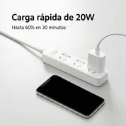Cargador Xiaomi 20W + Cable Type-C a Lightning