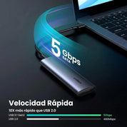 UGREEN carcasa USB-C para SSD M.2 NGFF con cable 50cm