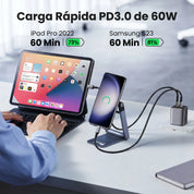 Cable UGREEN USB-C a USB-C de carga rápida (US261 / 50150) 1M 60W