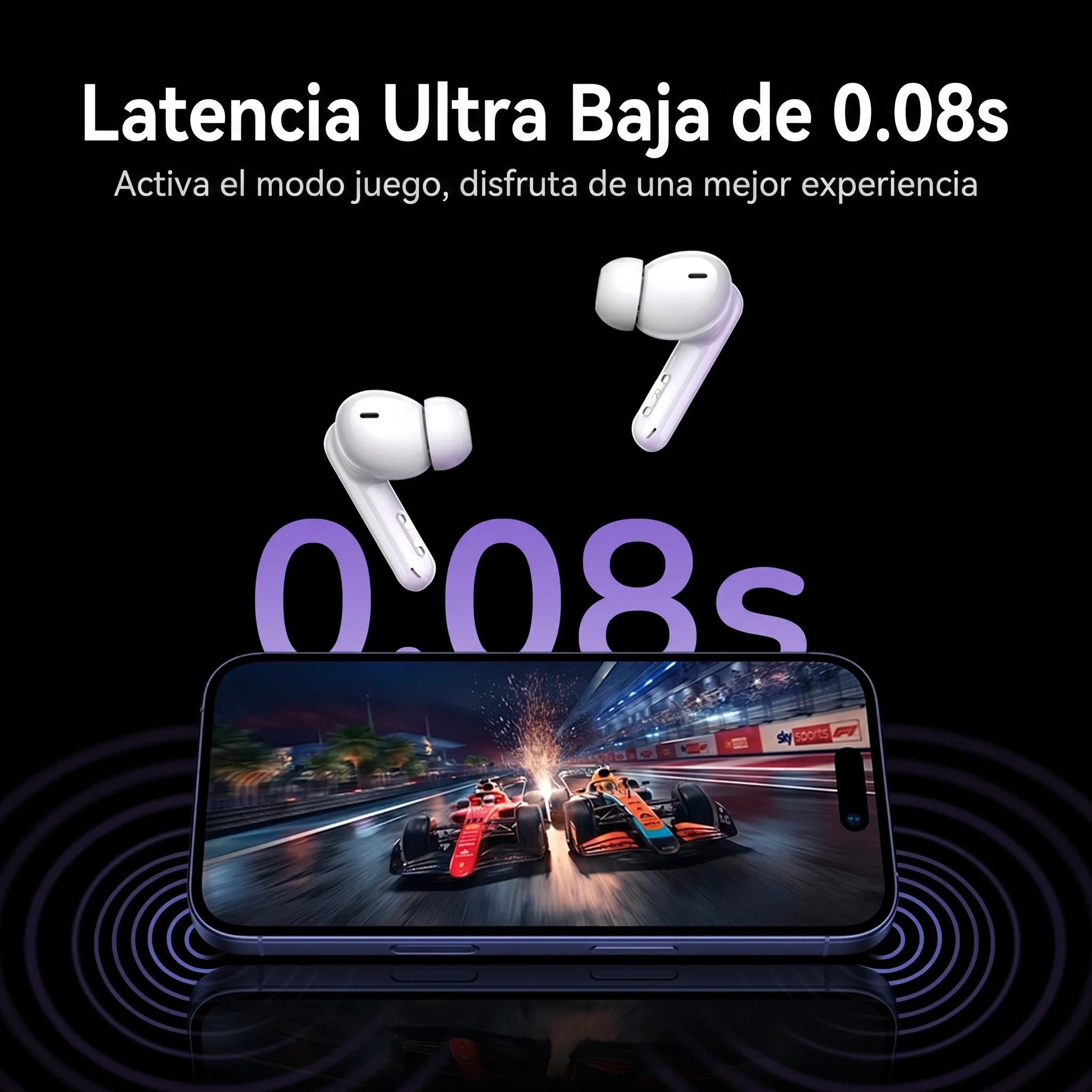 UGREEN EchoBuds Magic Active Noise Cancelling Earbuds with Smart Touchscreen