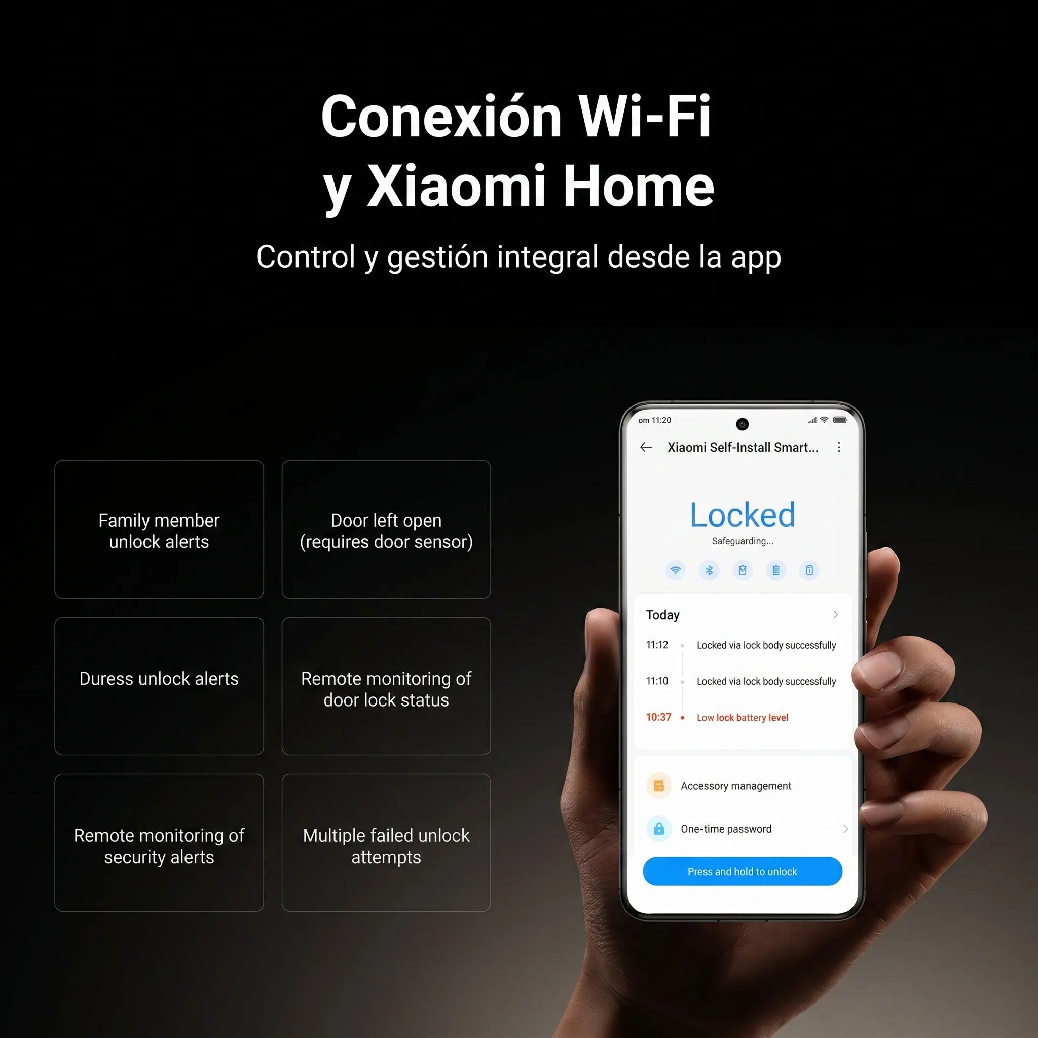 Xiaomi Self-Install Smart Lock - cerradura inteligente