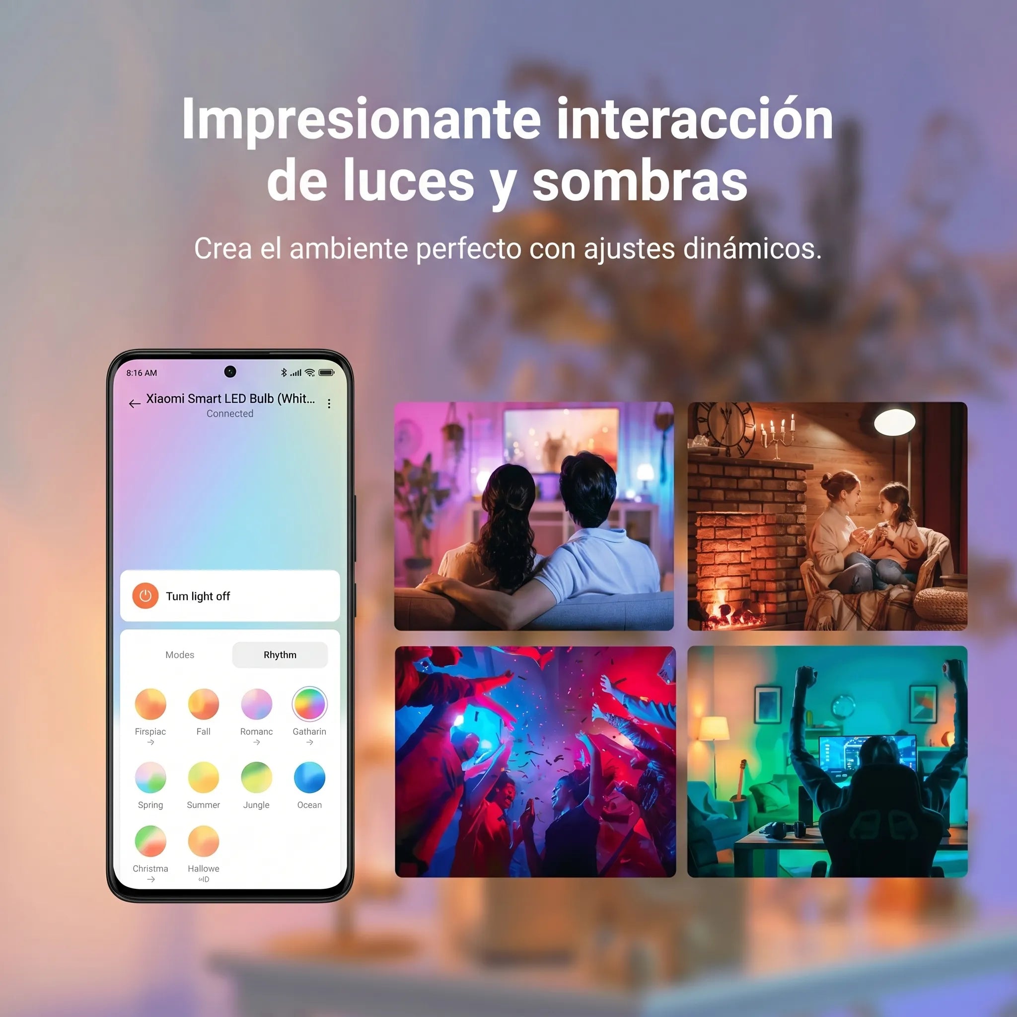 Xiaomi Smart LED Bulb White and Color - foco inteligente E27 820 lm