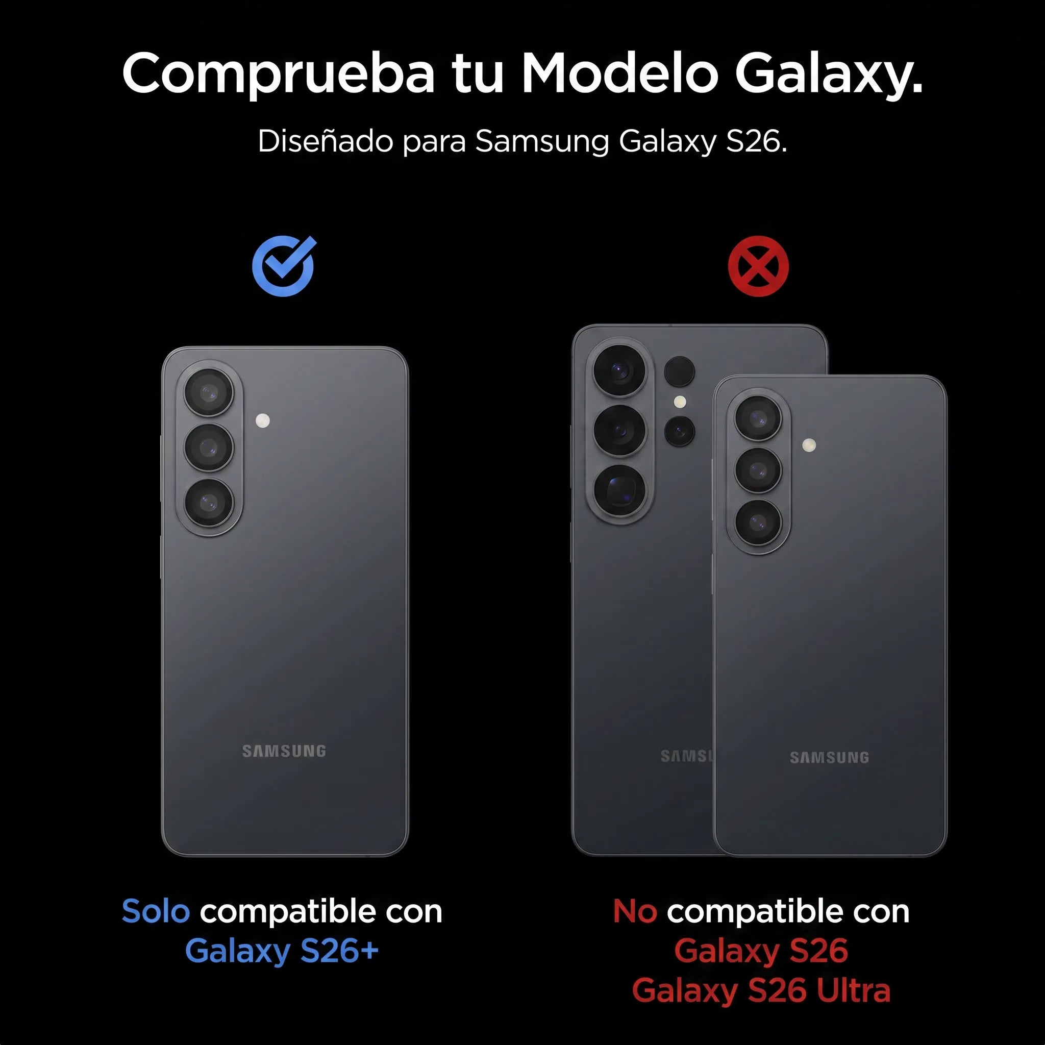 Protector de Cámara Spigen Ez Fit Optik Galaxy S26 Plus (2 UND)