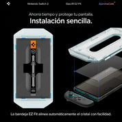 Protector de Pantalla Spigen GLAS.tR EZ Fit Nintendo Switch 2 (2 pack)