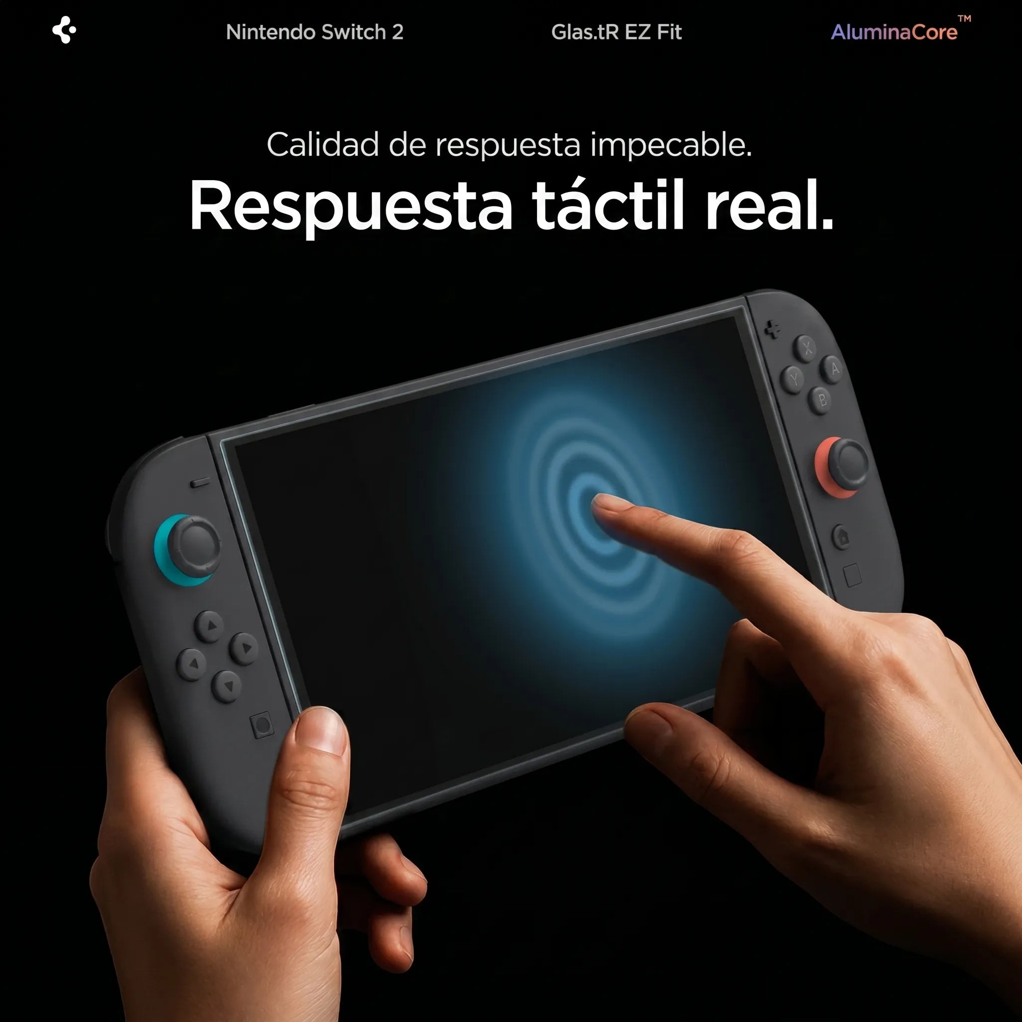 Protector de Pantalla Spigen GLAS.tR EZ Fit Nintendo Switch 2 (2 pack)