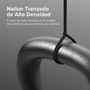 Cargador Ringke Carga Rápida 12W Trenzado Nylon Tipo C a C (1 Metro)