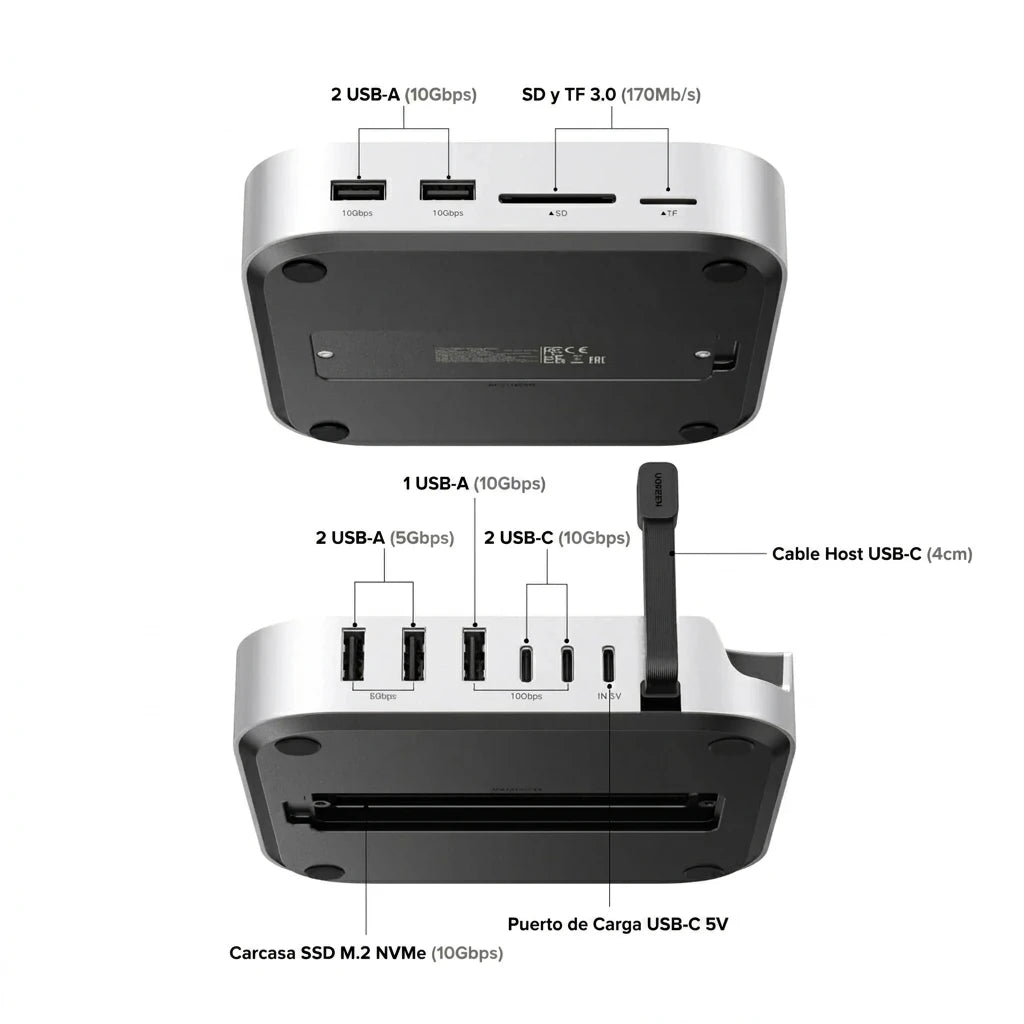 UGREEN CM841 - dock 11 en 1 para Mac mini M4