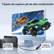 UGREEN Capturadora De Video HDMI A USB-C Y USB-A 2K 30Hz