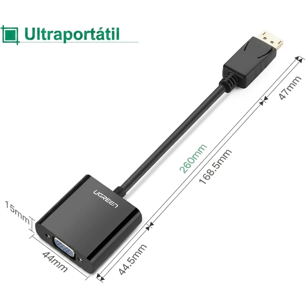UGREEN DP109 - adaptador DisplayPort a VGA Full HD