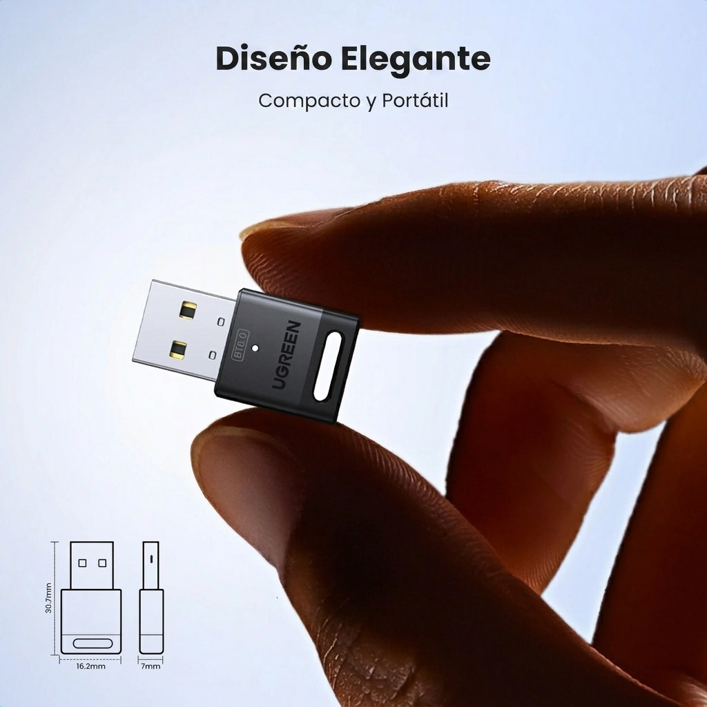 UGREEN CM748 - adaptador Bluetooth 6.0 USB para PC