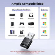 UGREEN CM748 - adaptador Bluetooth 6.0 USB para PC