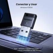 UGREEN CM748 - adaptador Bluetooth 6.0 USB para PC
