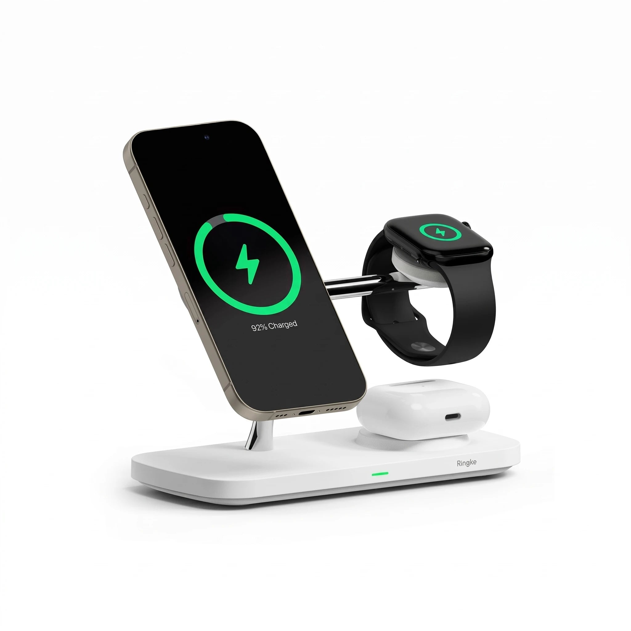 Stand Cargador Inalámbrico Ringke Qi2 3 en 1 (MagSafe)