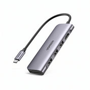 Hub USB-C 6-en-1 UGREEN HDMI 4K@30Hz + USB 3.0 + SD/TF - 20956