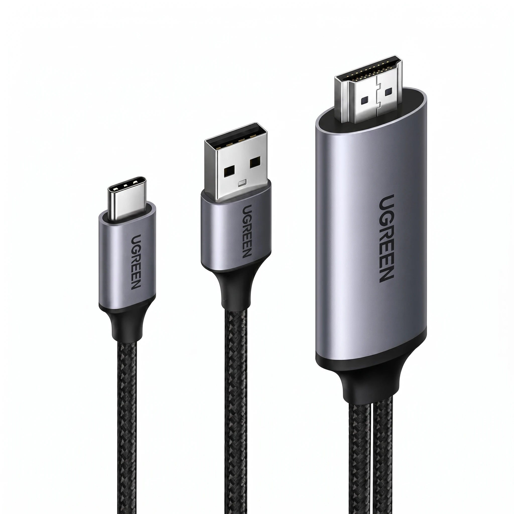 UGREEN HDMI to USB-C 4K 60Hz 2 Meter Cable With USB Power Cable