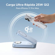 UGREEN MagFlow Qi2 25W - cargador inalámbrico 3 en 1