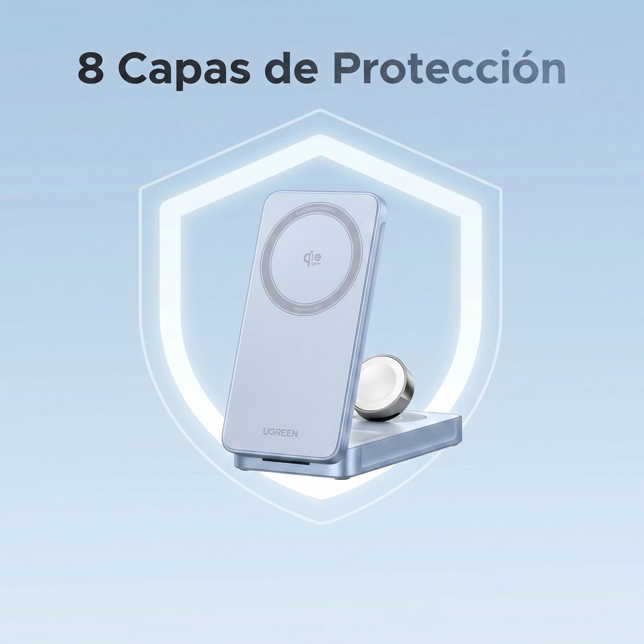 UGREEN MagFlow Qi2 25W - cargador inalámbrico 3 en 1